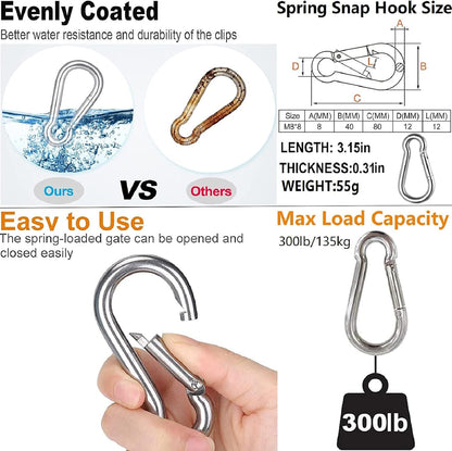 Taeku Tricep Rope – Heavy Duty Nylon Cable Attachment with Long Handle & Carabiner for Triceps Pushdown Home Gym Workouts