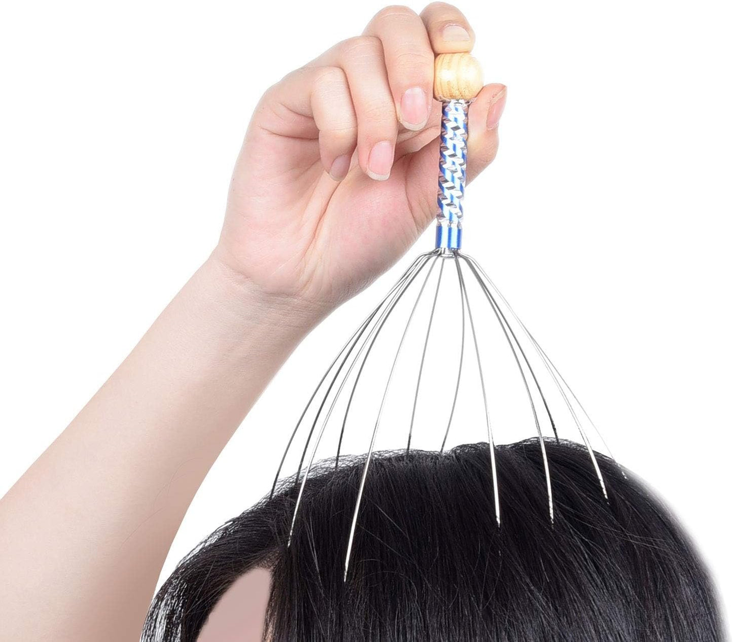 Scalp Massage Kit - 2x Scalp Scratcher, 1x Roller Ball Claw Massager and 1x Shampoo Massage Brush - Relaxes and Rejuvenates - Stimulates Blood Circulation - Keeps your Scalp Clean and Healthy