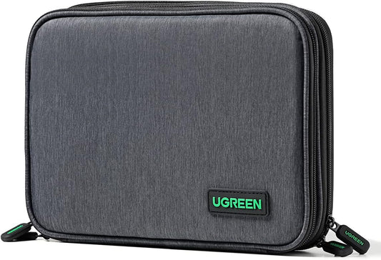 UGREEN Cable Organizer, Travel Bag Compatible with iPad Mini 5 4, Smartphone, Power Bank, Hard Disk, etc.