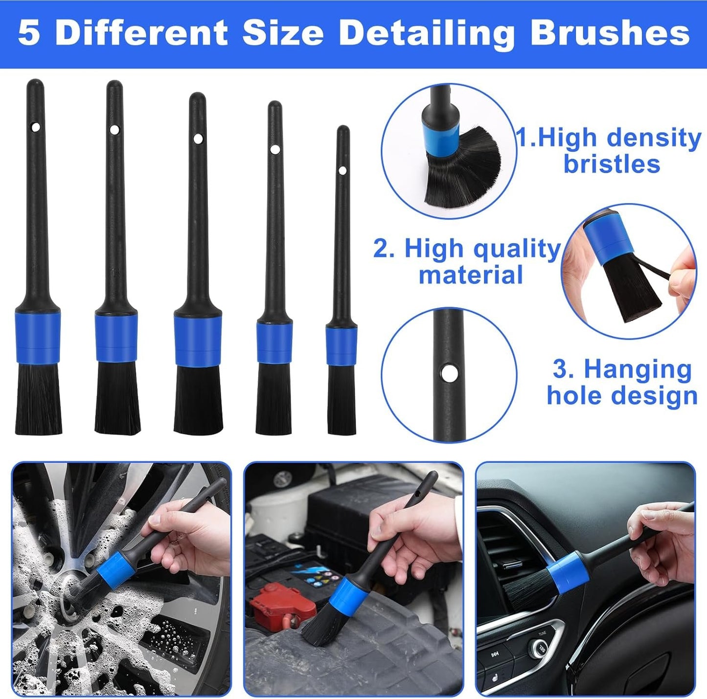 Viewsun Windshield Cleaner Tool, 14Pcs Car Interior Cleaning Kit, Car Detailing Kit Interior Cleaner, Car Detailing Brushes, Car Cleaning Gel, Inside Cleaning Supplies Accessories for Women Men