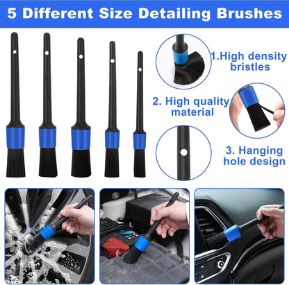 Viewsun Windshield Cleaner Tool, 14Pcs Car Interior Cleaning Kit, Car Detailing Kit Interior Cleaner, Car Detailing Brushes, Car Cleaning Gel, Inside Cleaning Supplies Accessories for Women Men