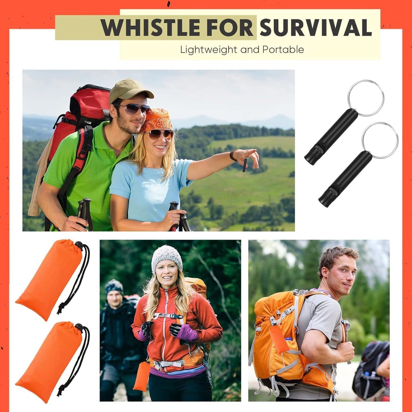 12 Set Emergency Sleeping Bag Survival Bivvy Sack Blanket with Whistles Lightweight Portable Thermal Survival Bag Thick Mylar Tent with Hood Extension Nylon Stuff Sack for Camping Hiking Outdoor