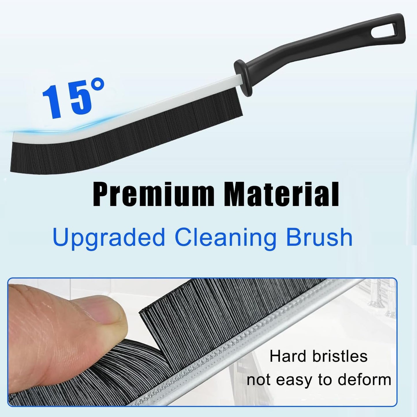 8Pcs Cleaning Brush - Multifunctional Gap Cleaning Brush, Hard Bristle Crevice Cleaning Brush, Grout Cleaner Brush for Shutter Door Window Track Kitchen Bathroom, Cleaning Tools for Household Use