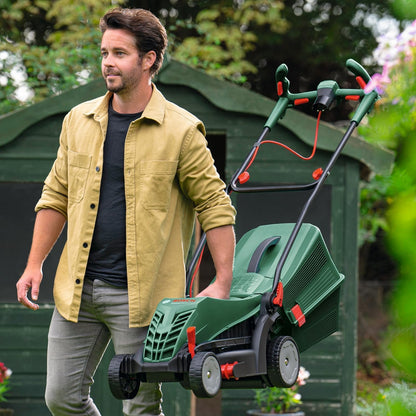 Bosch Corded Essentials Garden Kit: 1400w Lawn Mower + 450w Hedge Trimmer