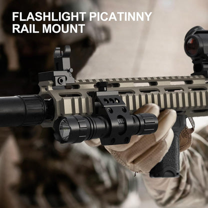 Feyachi FL11 Tactical Flashlight 1200 Lumen LED Light with Picatinny Rail Mount for Outdoor Hunting Shooting and Remote Switch Included