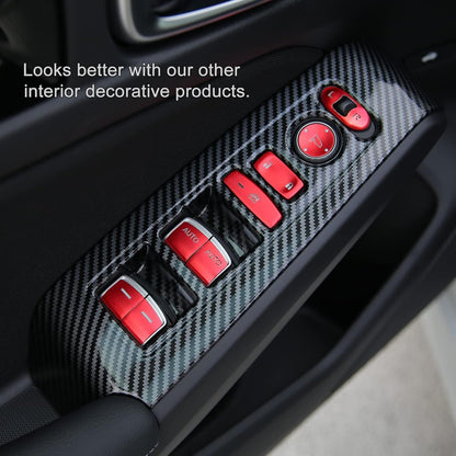 Thenice Compatible with Honda Civic Accessories Window Control Panel Door Armrest Cover Trims Interior Accessory for Civic 2022 2023 2024 2025 (Carbon Fiber Print)