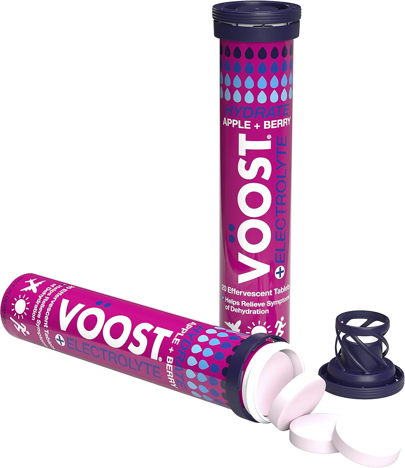VÖOST Hydrate Apple + Berry Effervescent Tablets 20 Pack