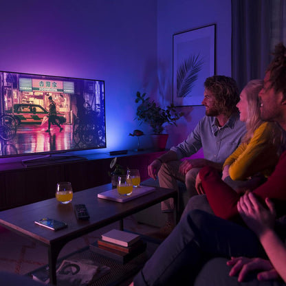 Philips Hue White and Color Ambiance Smart LED Play Table Lamp Extension (Power Supply Not Included), 1 Piece, Black