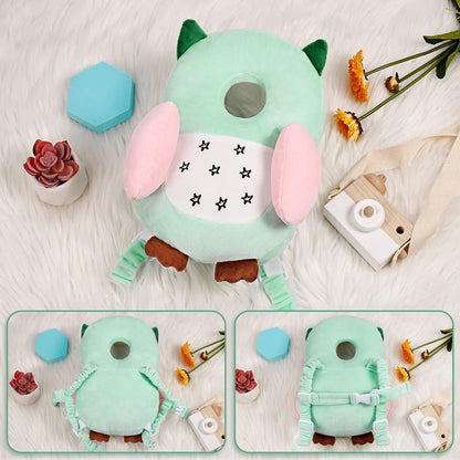 Mounting UP Baby Toddler Walker Head Protector Backpack Adjustable Wear Head Protection Safety Pad Backpack Baby Toddler & Walker Walking & Crawling Cute Owl MTY CA