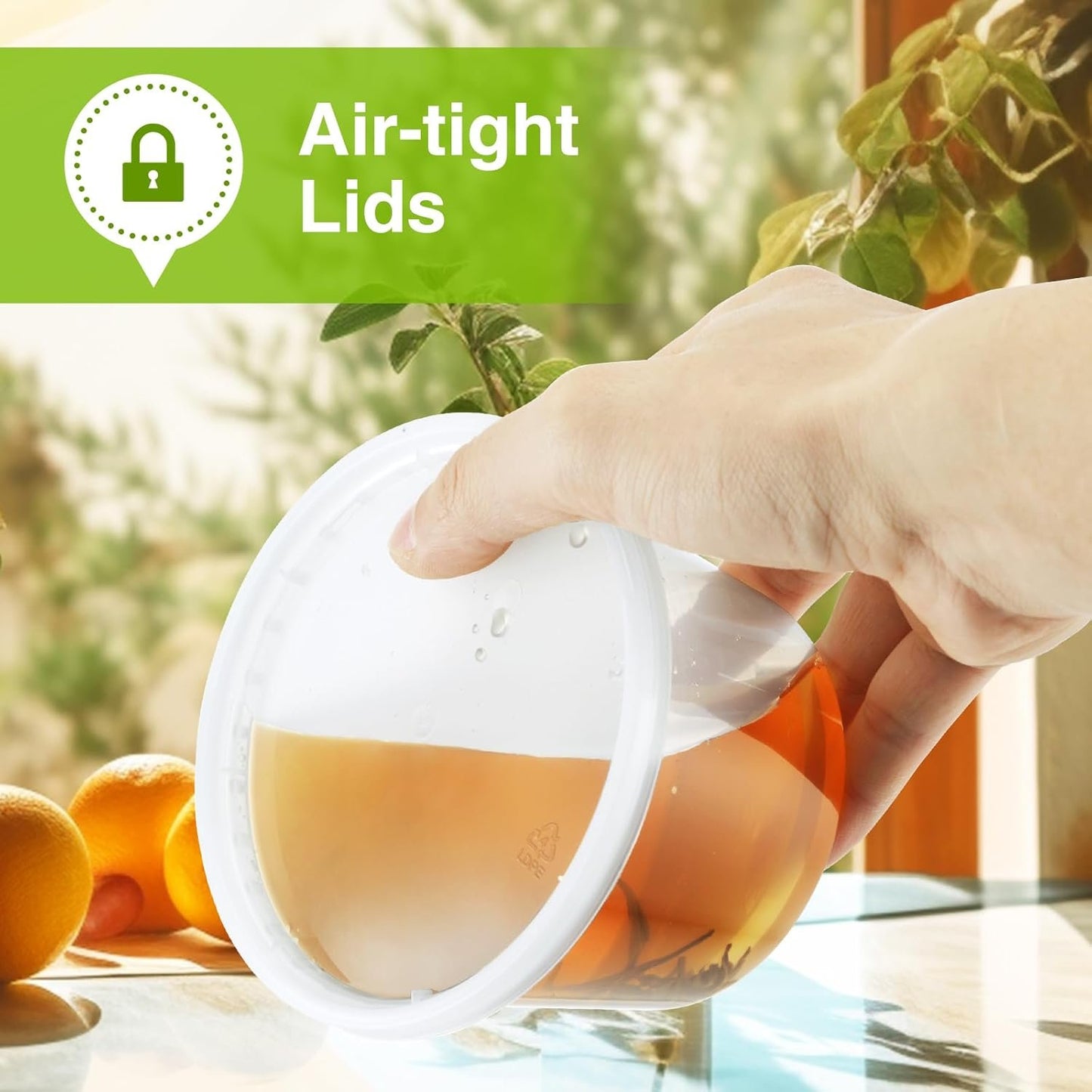 NEEBAKE 50 Set Deli-Containers-with-Lids: [16oz 32oz] Combo Plastic-Food-Storage-Containers-with-Lids, Microwaveable & Freezer Safe To-Go-Containers, Leak-proof Meal-Prep-Containers