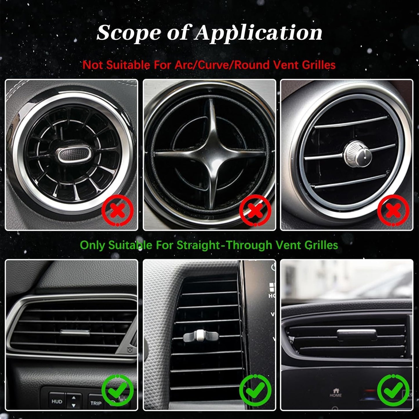 10PCS Bling Car Air Conditioner Decoration Strip for Vent Outlet, Rhinestone Car Air Vent Outlet Moulding Trim Strip, Bling Diamond Car Interior Accessories for Women and Girls