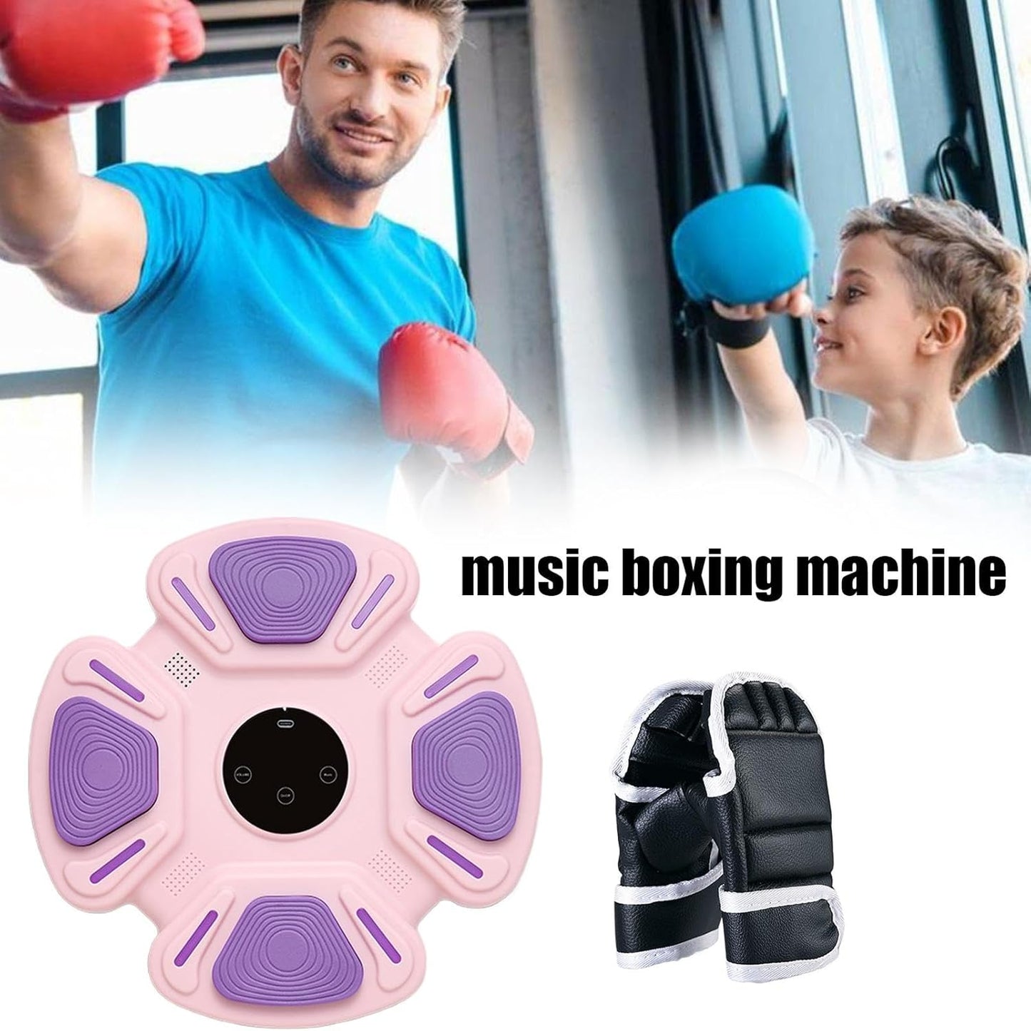 Music Boxing Trainer, Home Fitness Gear, Wall Mounted System, Smart Boxing Machine, Fitness Boxing Gear, Interactive Exercise System, Musical Workout Equipment, Professional Boxing Trainer