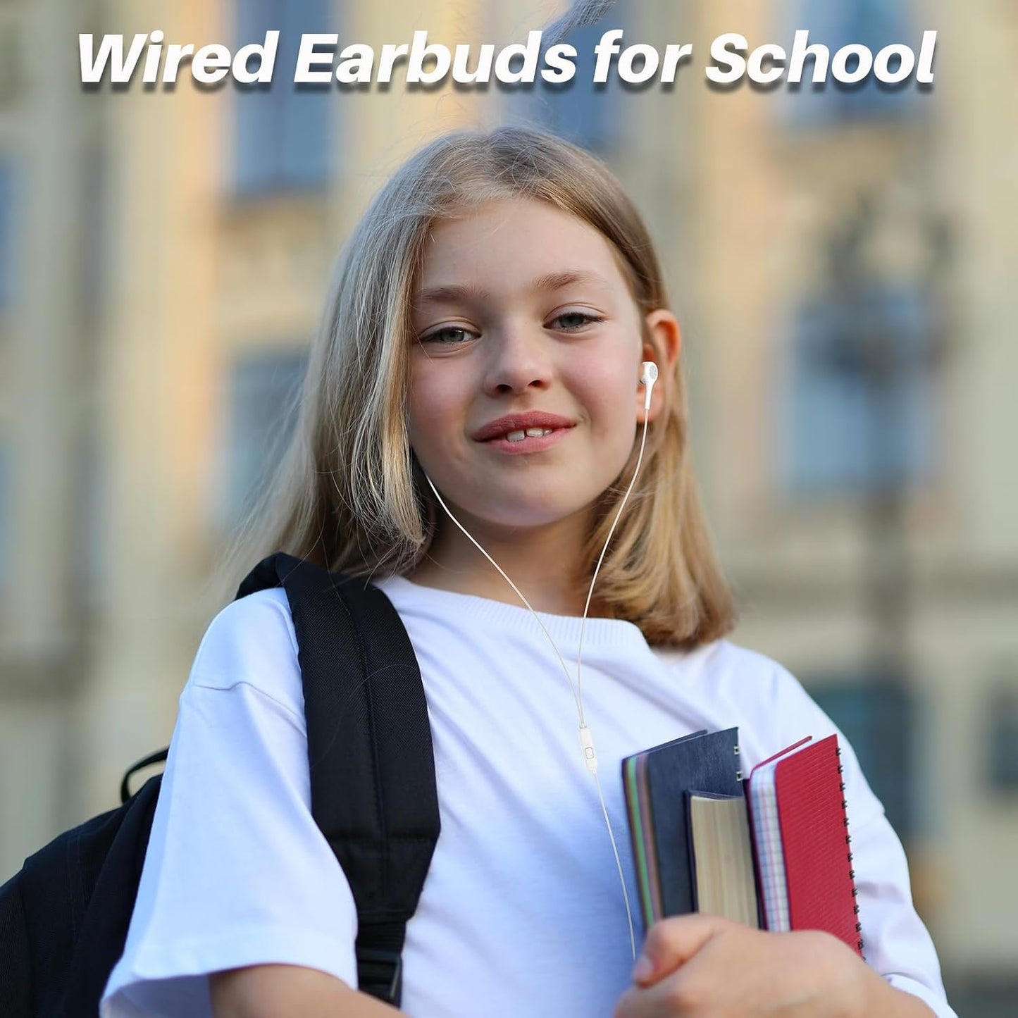 Earbuds Earphones with Microphone,5pack Ear Buds Wired Headphones,Noise Islating Earbuds,Fits 3.5mm Interface for iPad,iPod,Mp3 Players,Android and iOS Smartphones(Black+Pink+White+Green)