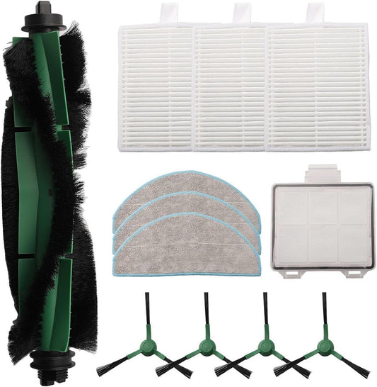 Cleaning For Essentials Kit spazzola principale con filtri e panni mocio insieme a spazzole laterali per Roomba modelli Y0140/Y0110/Y0112