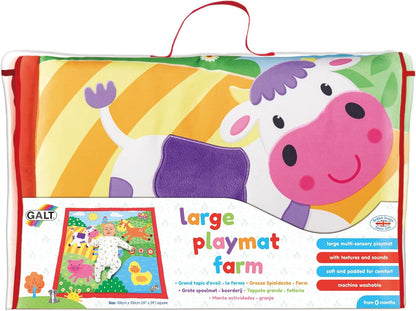 Galt Toys, Large Playmat - Farm, Baby Play Mat, Ages 0 Months Plus