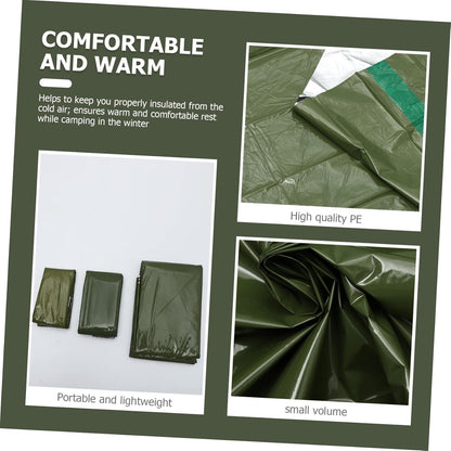 GANAZONO Emergency Thermal Sack Outdoor Survival Sleeping Pouch Tent Lightweight Insulated Pe Material for Camping Hiking and Winter Adventures