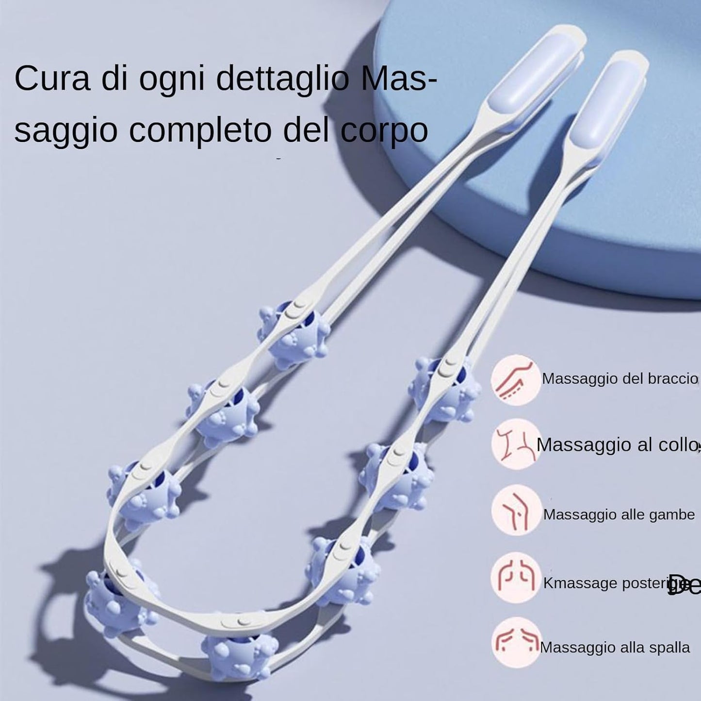 Attrezzi per Modellare il Corpo | Massaggiatore Schiena,Massaggiatore Manuale per Addominali, Vita, Gambe, Piedi, Pancia e Spalle con Effetto Modellante