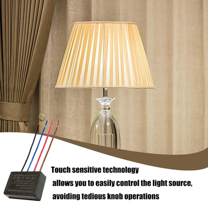 3 Way Touch Light Sensor Module - Lamp Dimmer, Touch Control Unit | -Level Light Switch Replacement for Bedside Lamp, Adjustable Brightness Module for Desk Repair, Smart Sensor