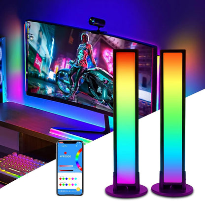 Bonlux Smart LED Light Bar, RGB Bar Lamp USB Ambiance Gaming Lights with Multiple Lighting Effects and Music Modes for Room, PC, PC Accessories, Desk Mood App Control