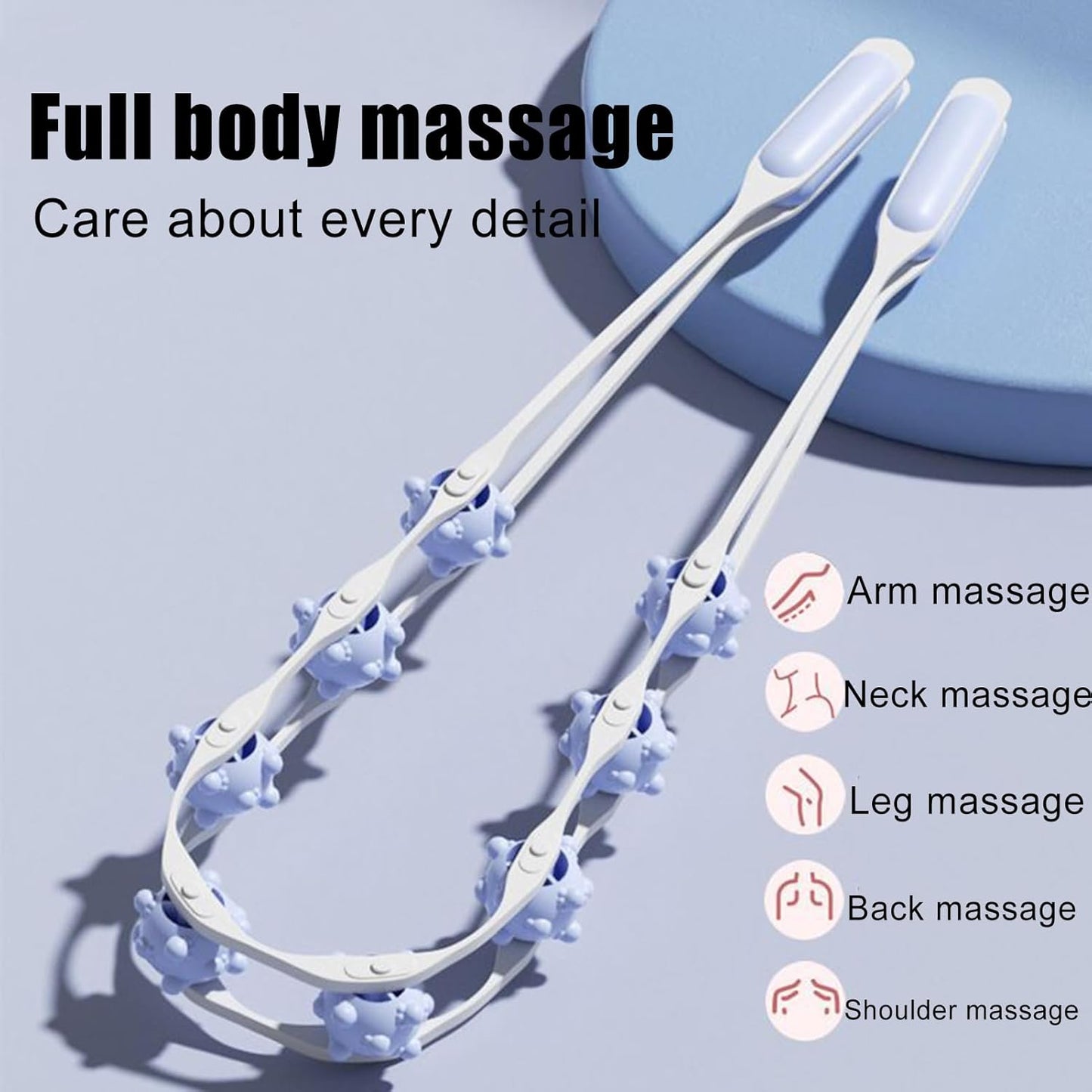 Strumento per Massaggio Anticellulite | Massaggiatore Manuale Portatile per Cellulite - Attrezzatura e Fitness per Addominali, Gambe, Braccia, Vita, Collo, Piedi e Muscoli