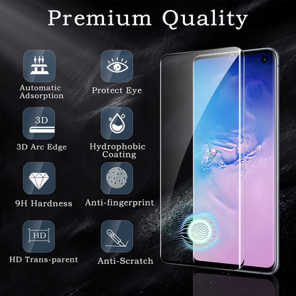 Screen Protector for Samsung Galaxy S10, 3D Tempered Glass Film, Ultra HD 9H Hardness Case Friendly Anti Scratch Bubble Free Ultra Resistant Oil-Resistant Shatter Protection, 2-Pack