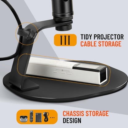 CAHAYA Stable Desktop Projector Stand: Desktop Projector Stand with Ball Head Universal Desktop Stand for Laptop PC Video Projector CY00375-1