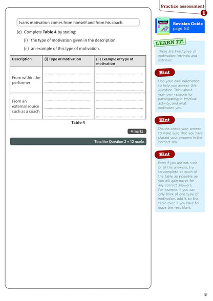 Pearson REVISE BTEC Tech Award Sport Practice Plus - for 2025 and 2026 exams