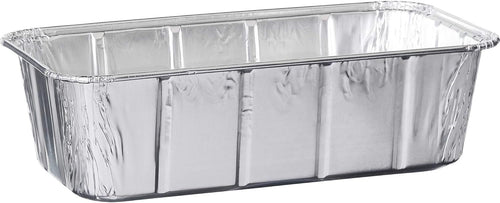 PLASTICPRO [2 Lb 10 Pack Disposable Loaf Pans Aluminum Tin Foil Meal Prep Bakeware - Cookware Perfect for Baking Cakes, Bread, Meatloaf, Lasagna 2 Pound 8.5'' X 4.5'' X 2.25''