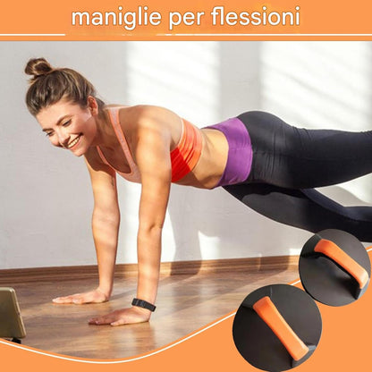 Strength Training Pushup Stands, 2X Exercise Roller Wheels with Rotating Handles, Fitness Gear for Upper Body Workout, Pus Up Helper for Men and Women, 7.87 x 3.15 inch