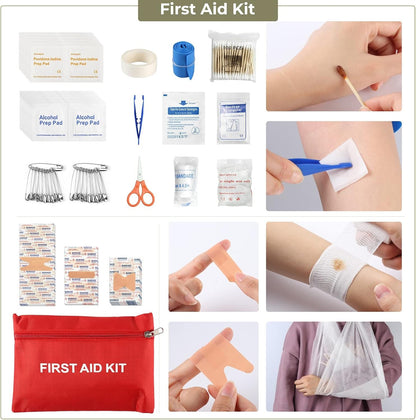 Tacsnake Multi-Purpose Emergency Survival Kit, Multi-Tools Survival Gear and Equipment with Molle Pouch, Gifts for Dad Men Camping Hiking Outdoor Emergency