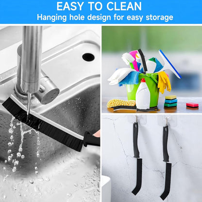 8 Pcs Cleaning Brush, Hard Bristle Crevice Cleaning Brush, Multifunctional Gap Scrub Brush, Home Essentials, Bathroom Cleaner Tools Kits for Household, Kitchen, Window, Faucets, Toilet, Groove, Car