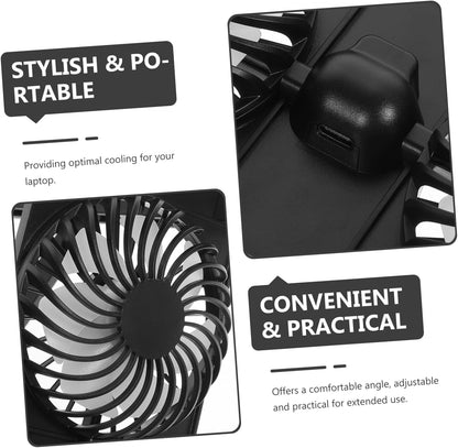 KALLORY 1 Set Adjustable Laptop Cooling Stand with USB Fan Control Multi Functional Notebook Cooler Pad for Comfortable Usage and Efficient Heat Reduction Design for Long Hours of Work
