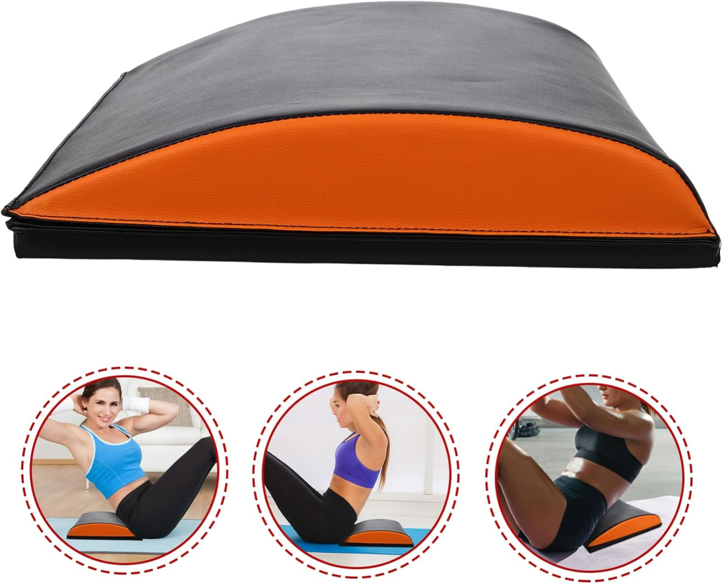 SUPVOX Ab Mat Trainer for Core Workouts High-Density Abdominal Support Mat Full Range Motion Crunches Sit-ups Portable Home Gym Accessories Construction