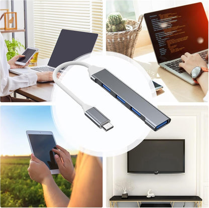 USB Multiport Adapter Hub â€“ 5Gbps Data Transfer Splitter, High Speed Extender | USB 3.0 Multiport Expander, Laptop Audio Printer Game Controller Flash Drive Connector for Office Home Setup Use