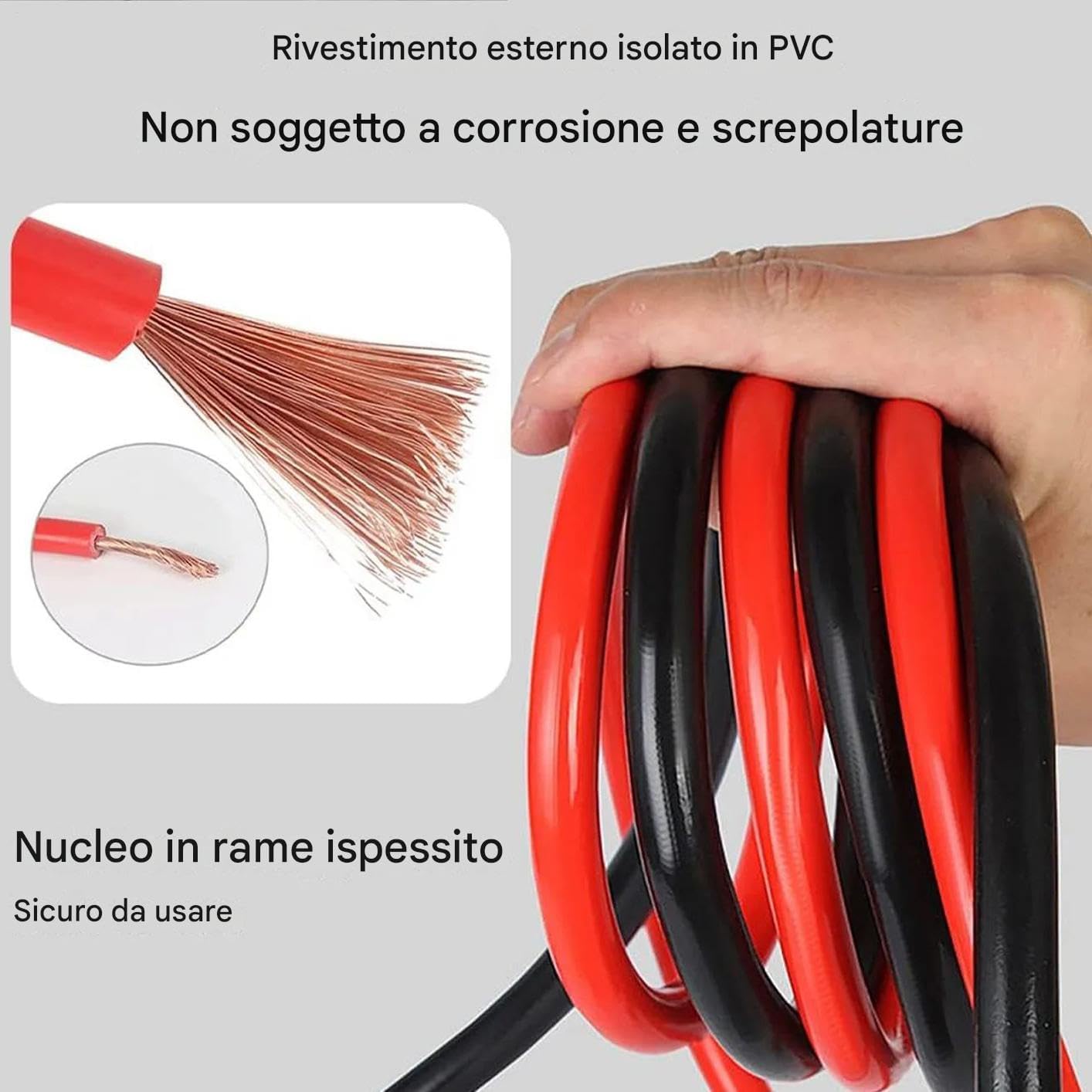 Portable Jumper Cables for Car, 7.2 Feet Heavy Duty Automotive Booster, 0.39x86.61in Vehicle Roadside Safety Accessories, Car And Truck Tool, Essential Vehicle Gear