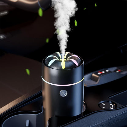 Gonlink Car Humidifier Diffuser - Smart Cool Mist Air Freshener for Essential Oils - USB for Car, Home, Office, Bedroom (Black)