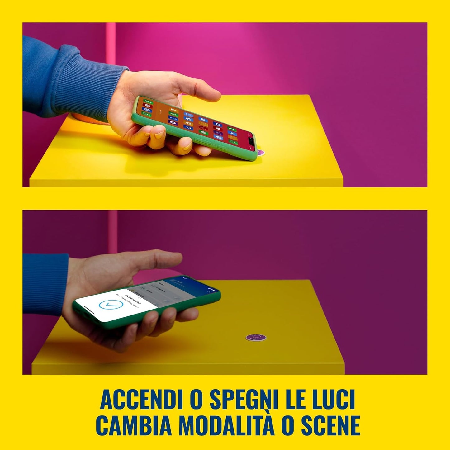 WiZ NFC Tag, Smart LED Lighting (WiFi and Bluetooth), Easy to Control