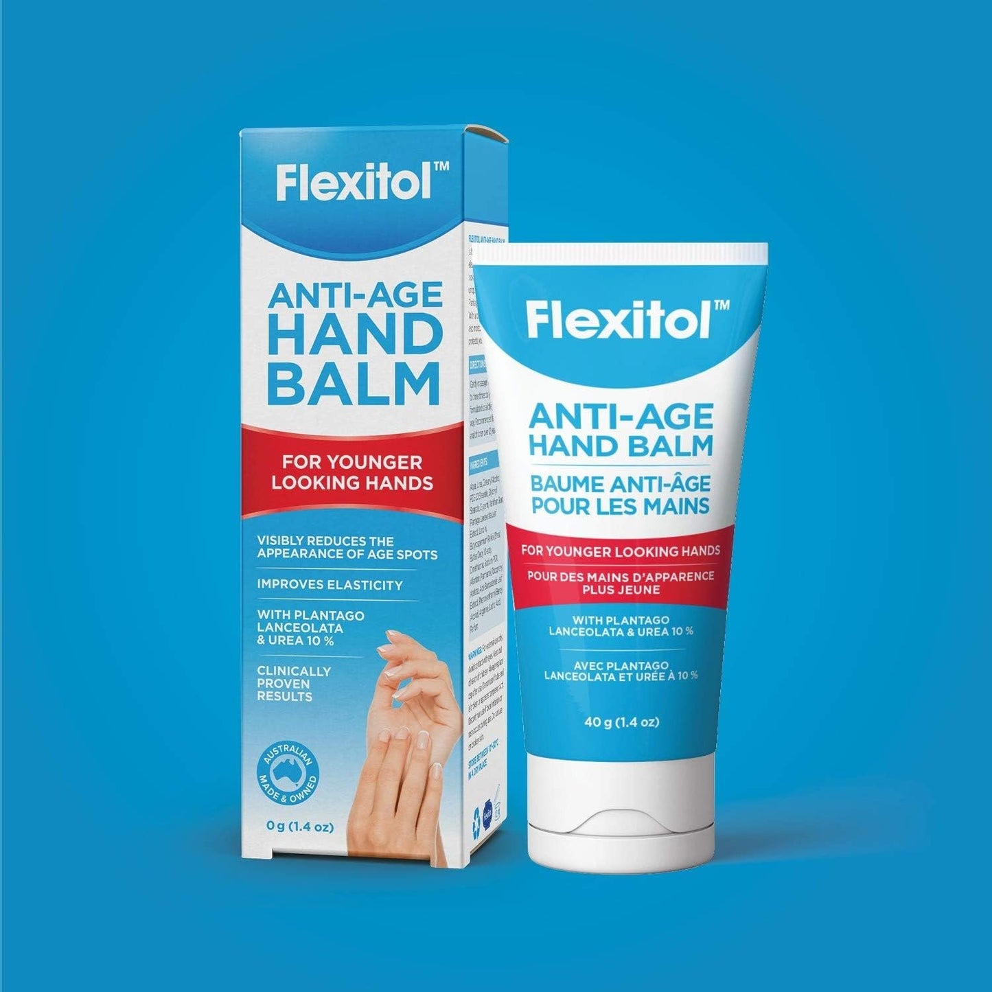 Flexitol Anti-Age Hand Balm with Plantago Lanceolata - Anti-Aging Hand Cream, Best Hand Lotion for Age Spots & Wrinkles (40g)