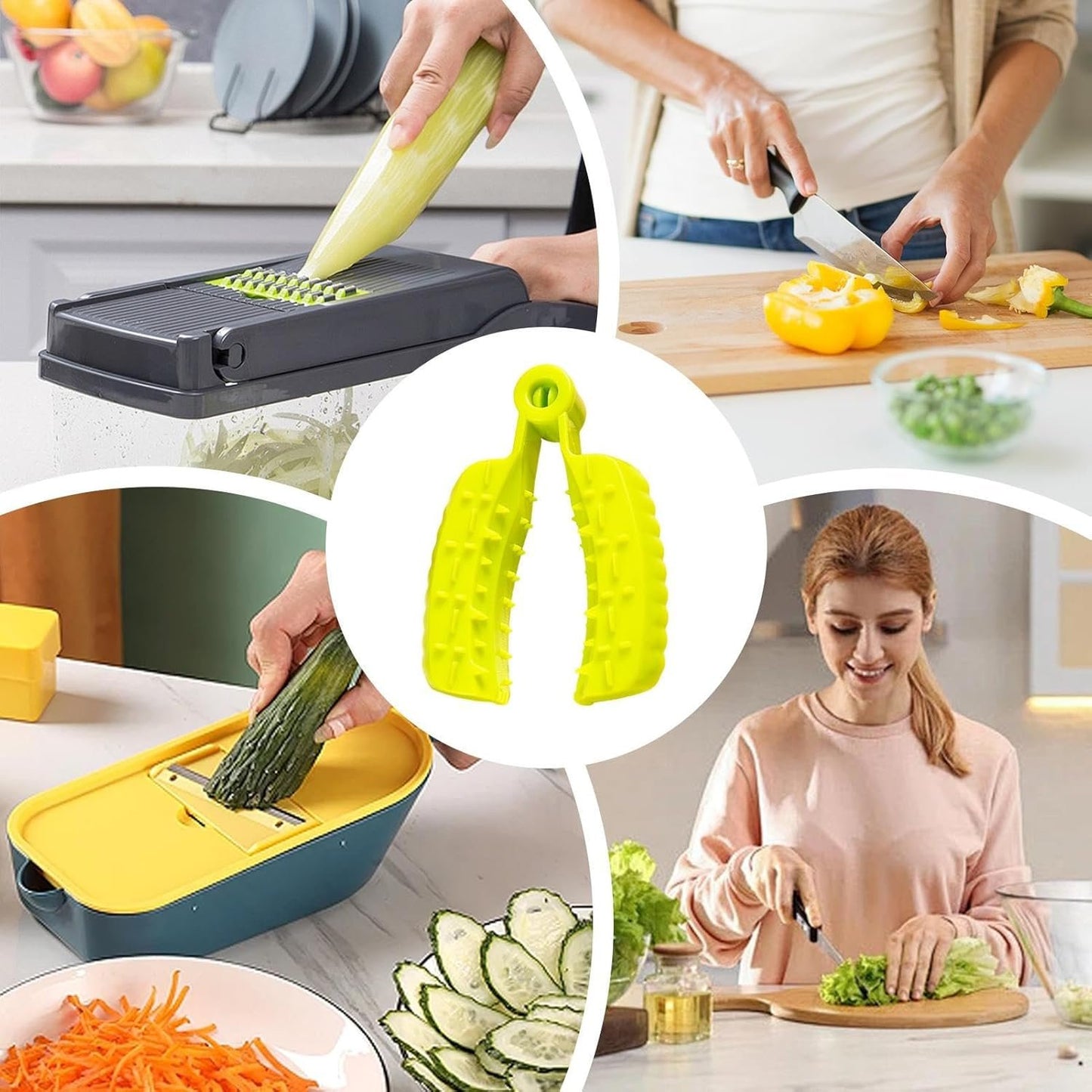 Finger Protector for Cutting Food | Non-Slip Fruit and Vegetable Slicer Guard – Safe Food Grabber Tool for Slicing Ginger, Chopping Onions, Dicing Produce in Kitchen, Ideal for Daily Meal Prep