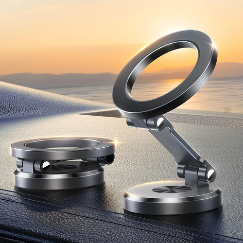 JOYROOM MagSafe Magnetic Car Phone Holder for MagSafe, All Metal Magsafe Folding Car Holder with 20 x N55 Magnets, Car Phone Holder for iPhone 15 14 13 12 & MagSafe Case
