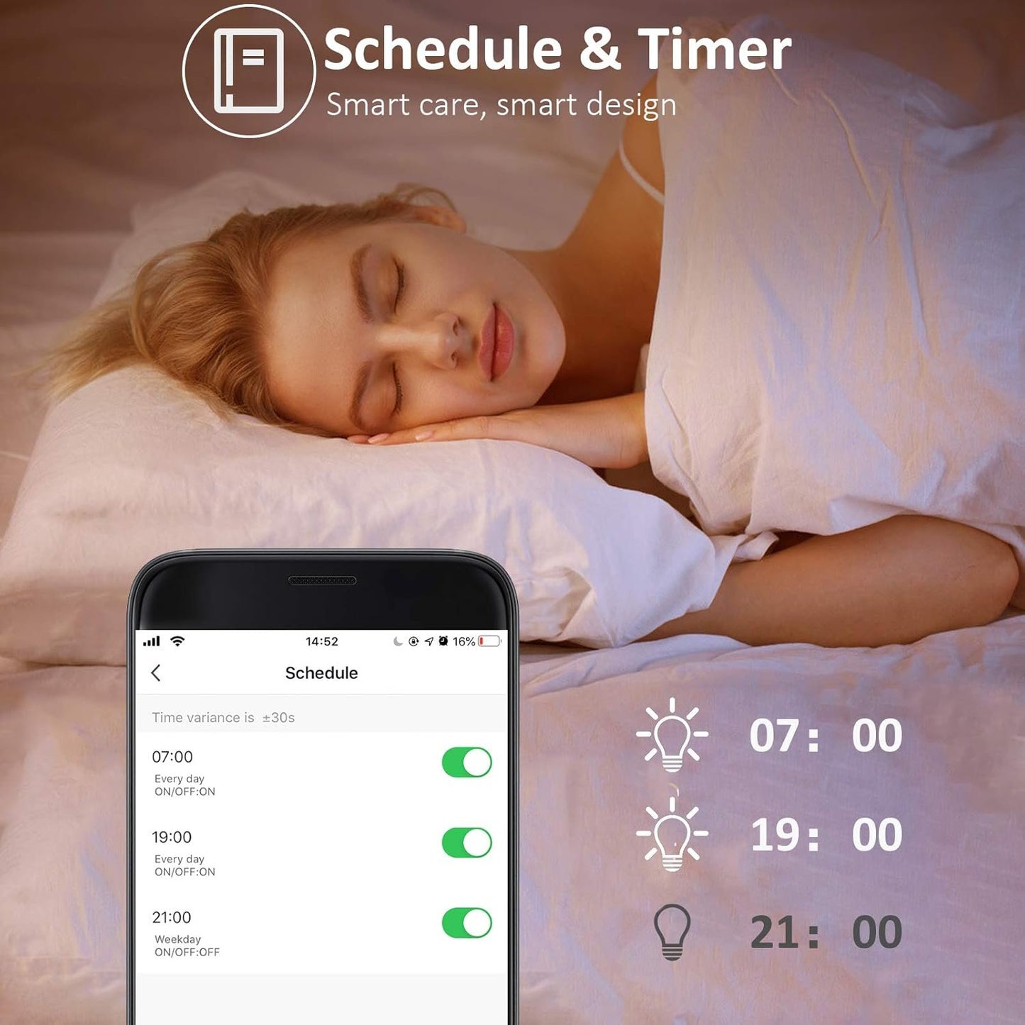 Smart LED Light Bulbs 150W Equivalent, 1600LM 16W Alexa Light Bulbs, A19 E26 Ultra Bright Color Changing Light Bulbs, 2.4 GHz WiFi Dimmable Light Bulbs Compatible with Alexa, Google 4 Packs(Upgrated)