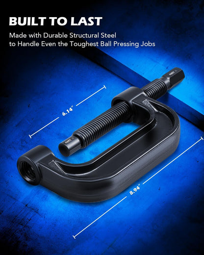 Orion Motor Tech Master Ball Joint Press Kit & U-Joint Puller Service Tool Set 21PCS - Upper and Lower Ball Joint Removal Tool Kit for Ball Joint Service with C-Press