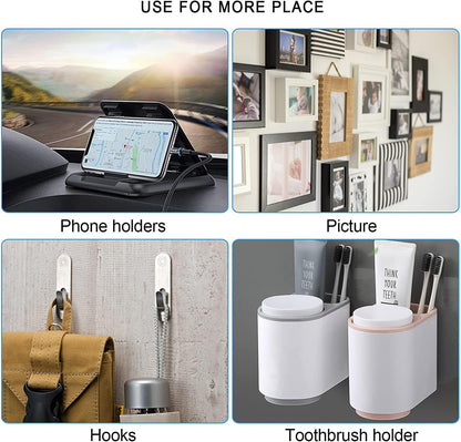 4 Pack 2.76"(70mm) Very High Bond Sticky Adhesive Replacement,Circle Double Sided Pads Gule for Dashboard/Windshield Suction Cup Phone Holder Car DVR Home Suction Hooks GPS Navigation