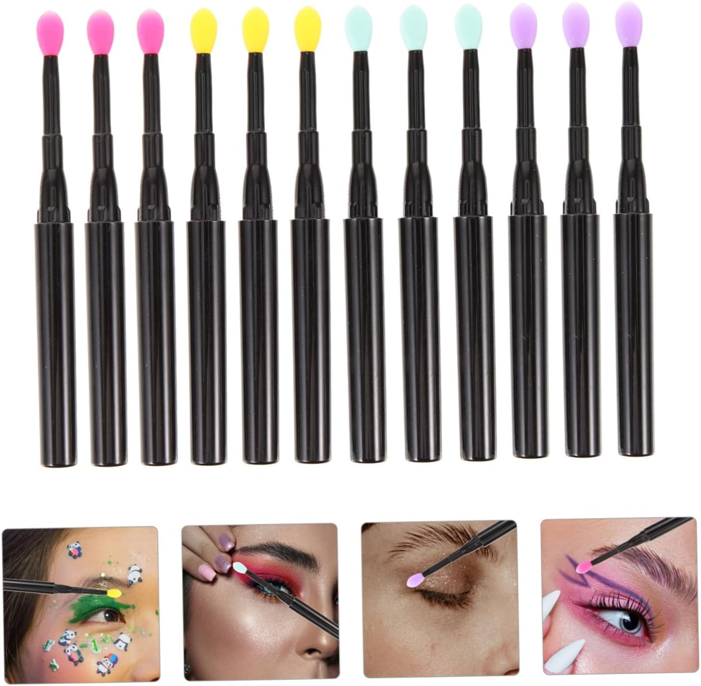 VICASKY 12Pezzi Labbra Silicone Per Applicazione e Lucentezza Strumenti Portatili Per Make Up e Accessori