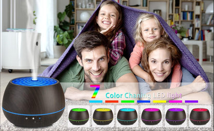 ISMATE Smart WiFi Essential Oil Diffuser, App Control Compatible with Alexa, 500ml Aromatherapy Humidifier for Relaxing Atmosphere in Home,Bedroom and Office (Dark Grain)