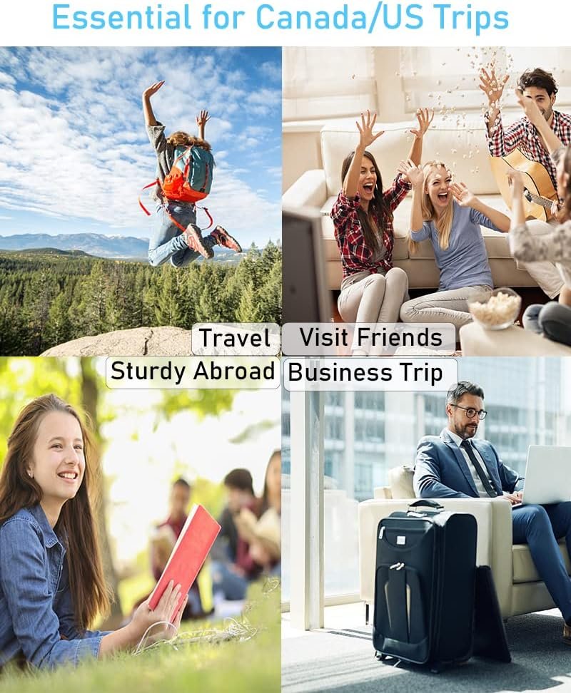 2 Pack Universal World to Canada/American Outlet Plug Adapter-Type B, 3 Pin Travel Plug Adapter, International Tourists from European/EU/China/Australia/UK to US Plug Adapter