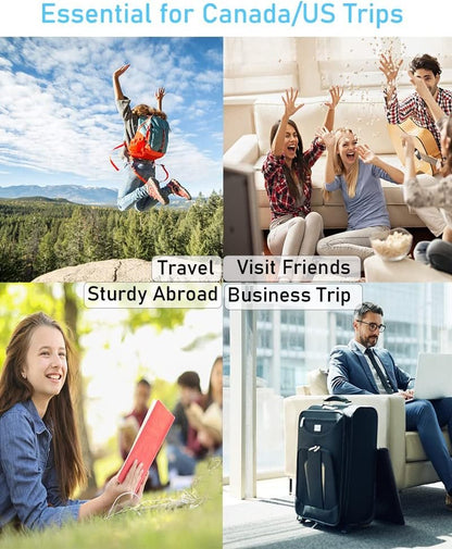 2 Pack Universal World to Canada/American Outlet Plug Adapter-Type B, 3 Pin Travel Plug Adapter, International Tourists from European/EU/China/Australia/UK to US Plug Adapter