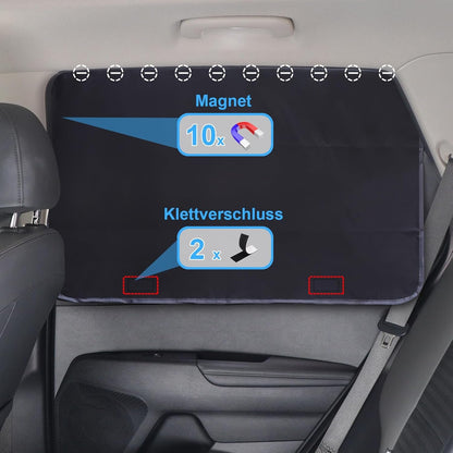 Tevlaphee Car Sun Protection, Magnetic UV Protection Window Curtain for Children Adults and Pets, Blackout Fenster