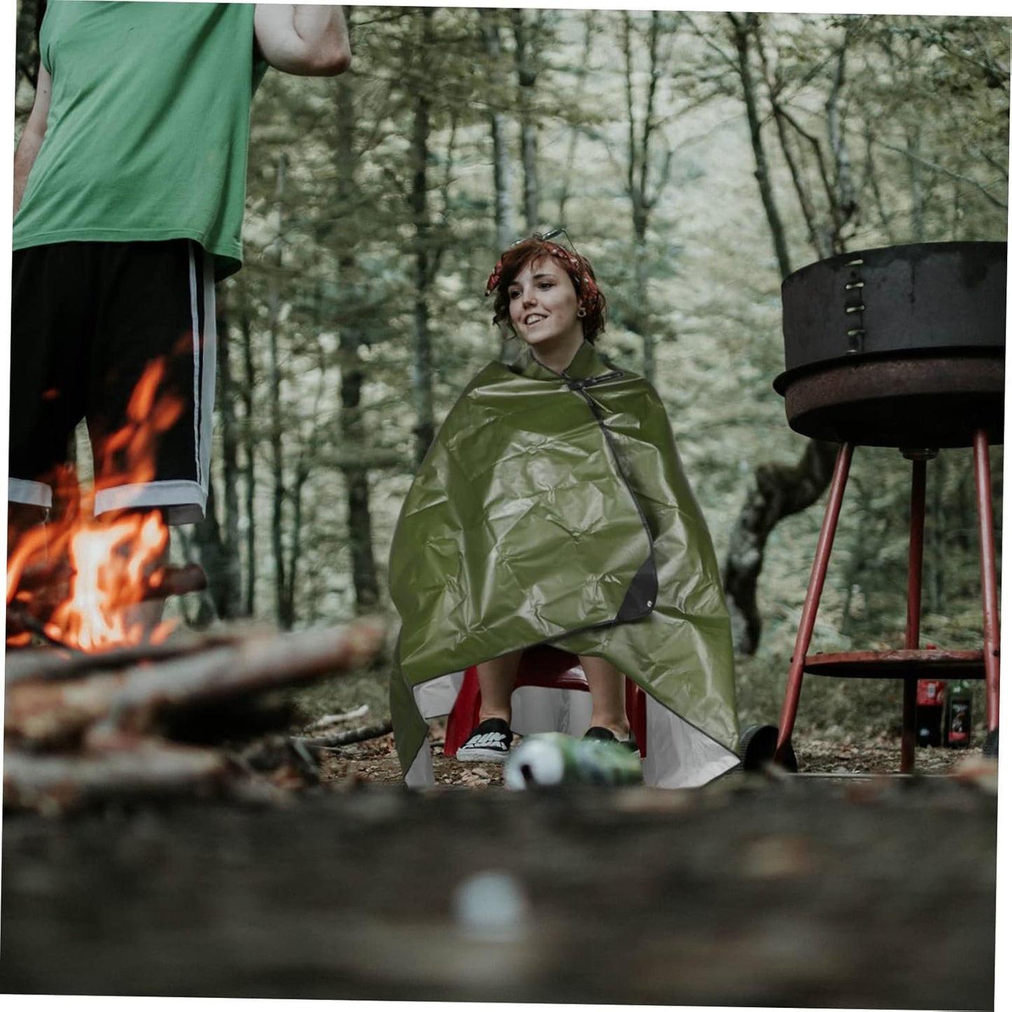 Mipcase Thermal Emergency Blanket Thicken Insulation Awning for Tent Survival Gear Outdoor Mat for Camping Hiking Picnics and Emergency Situations