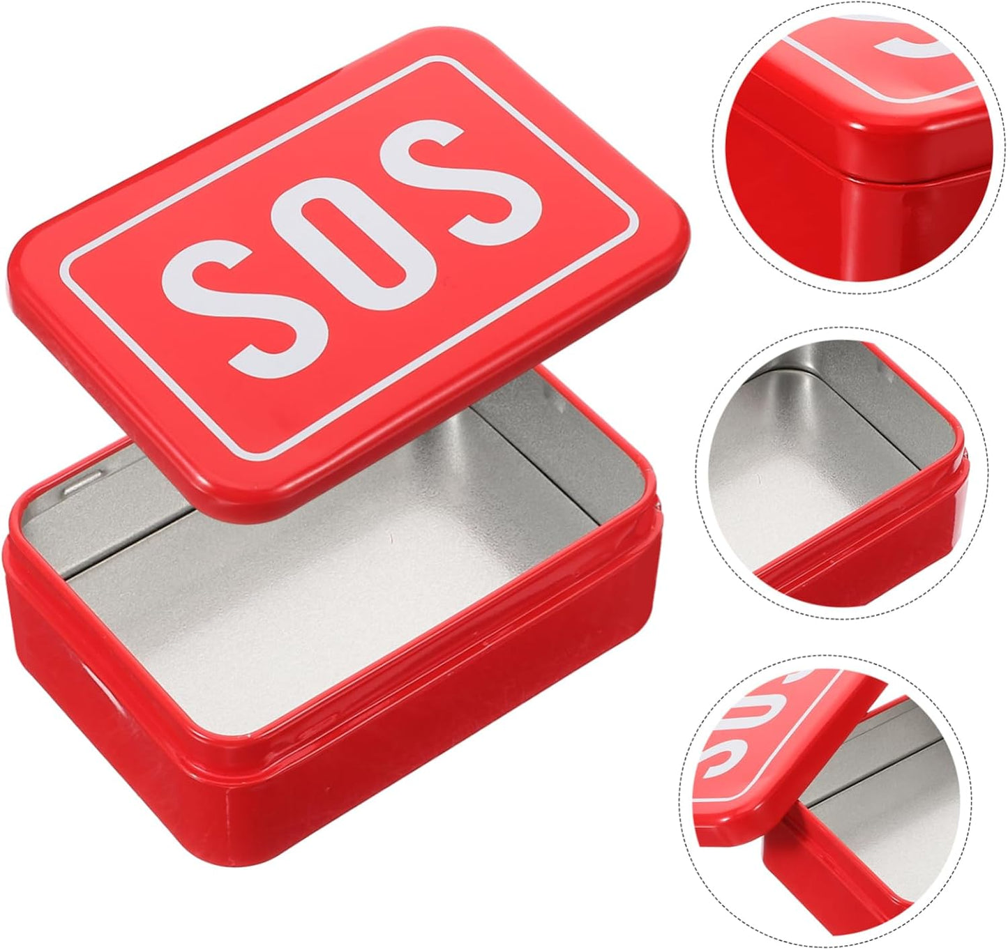 NULYLU 2pcs Outdoor Survival Storage Box Small Tool Case for Emergency Kits Container for Camping Hiking and Travel Essentials